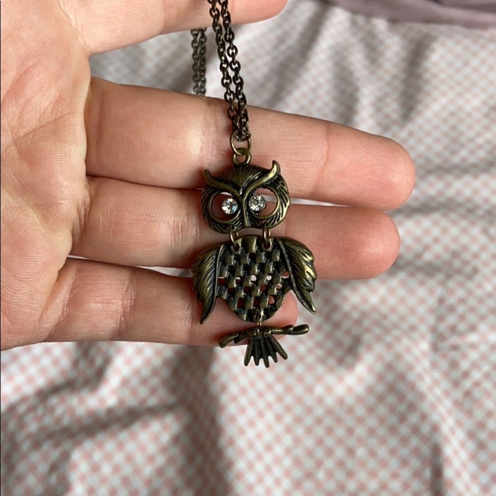 Antique Owl Necklace